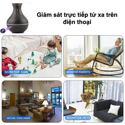 Lợi ích của việc sử dụng CAMERA wifi ngụy trang đèn sáng tinh dầu.