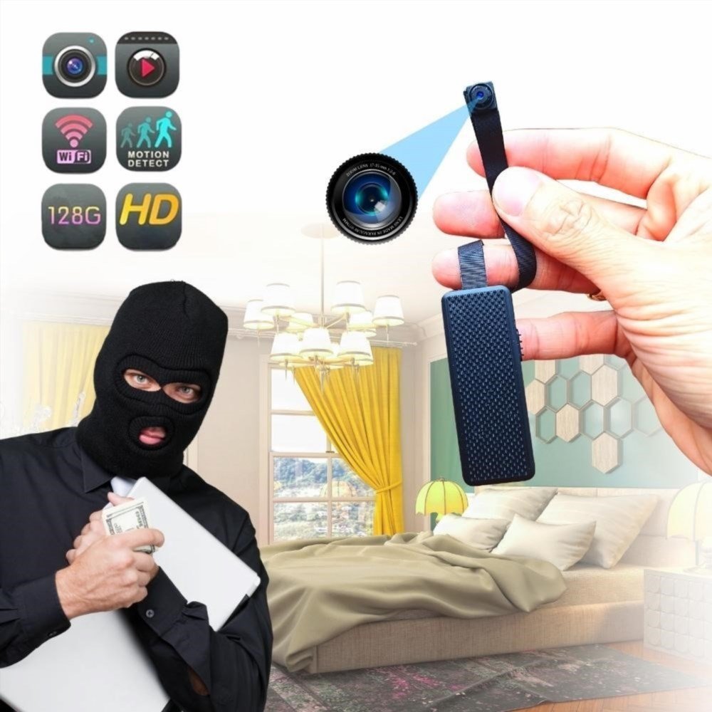 Tìm kiếm chứng cứ và giải quyết nghi ngờ bằng cách sử dụng máy quay mini siêu nhỏ HQS99 với khả năng quay phim 4K rõ nét từ xa qua điện thoại.