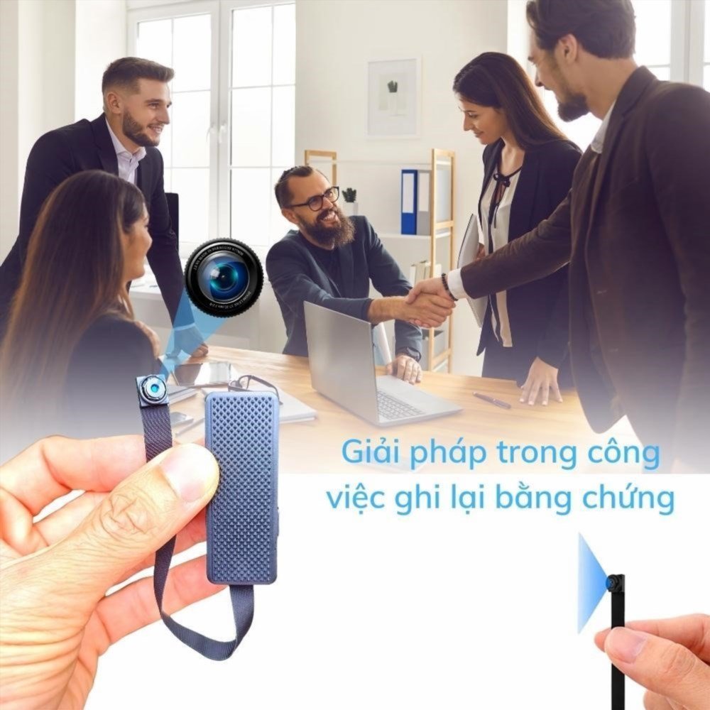 Tìm kiếm chứng cứ và giải quyết nghi ngờ bằng cách sử dụng máy quay mini siêu nhỏ HQS99 với khả năng quay phim 4K rõ nét từ xa qua điện thoại.