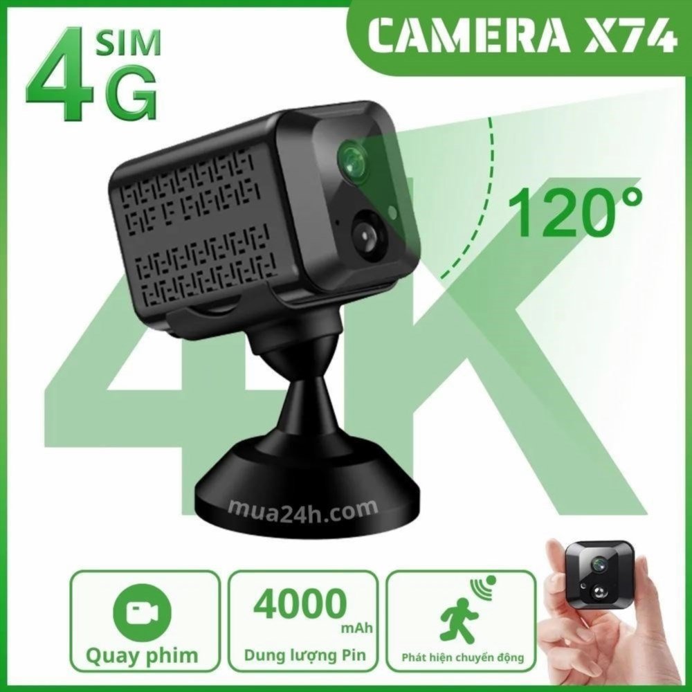 Lợi ích của việc chọn camera wifi nhỏ gọn X74 với tích hợp kết nối 4G để xem từ xa qua điện thoại.