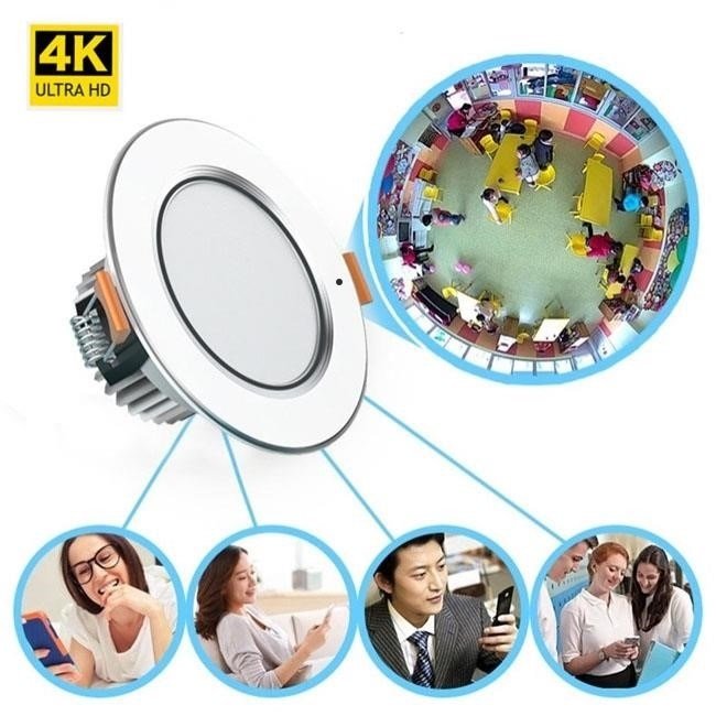 CAMERA wifi ẩn bóng đèn sáng led âm trần Full HD 4K mang tính đột phá.