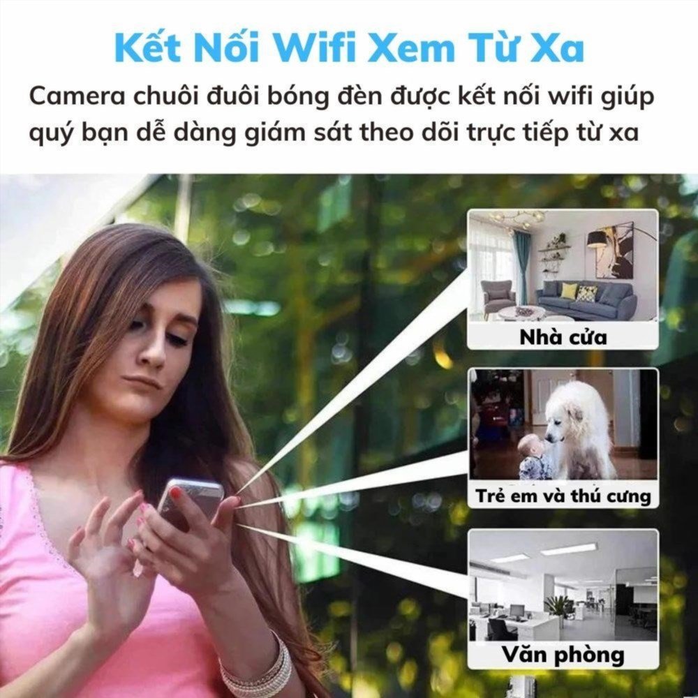 Lợi ích của việc sở hữu một CAMERA wifi ngụy trang chuỗi đèn sáng xem từ xa qua điện thoại.