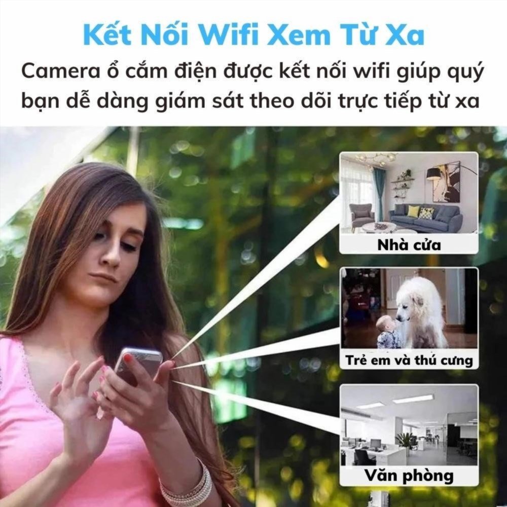 Lợi ích của việc lựa chọn CAMERA WIFI ẩn không dây V12 Full HD trong ổ cắm điện.