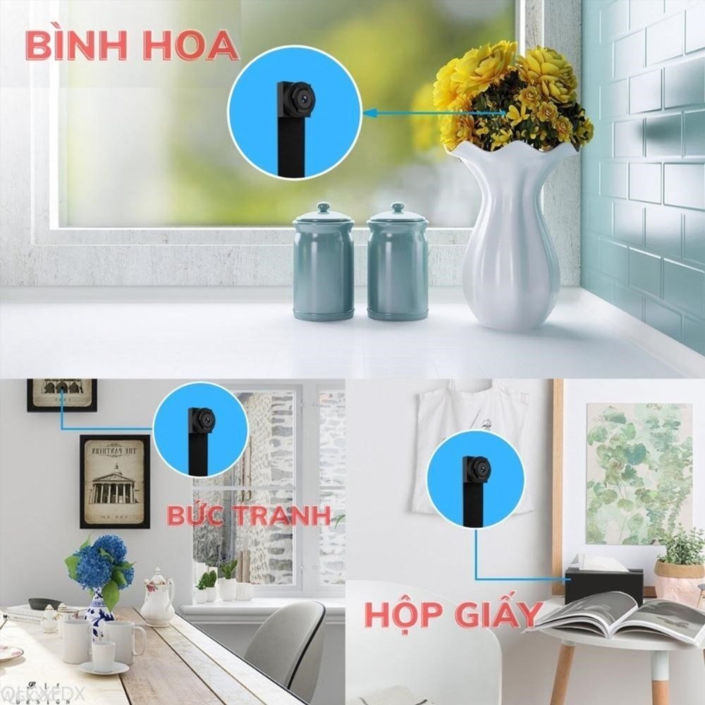 CAMERA wifi ngụy trang siêu nhỏ HQX99 kết nối wifi xem trực tiếp giám sát từ xa qua điện thoại qua tất cả các dòng điện thoại