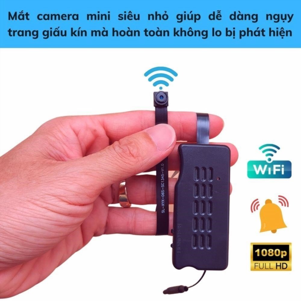 CAMERA wifi ngụy trang siêu nhỏ HQX99 kết nối wifi xem trực tiếp giám sát từ xa qua điện thoại qua tất cả các dòng điện thoại