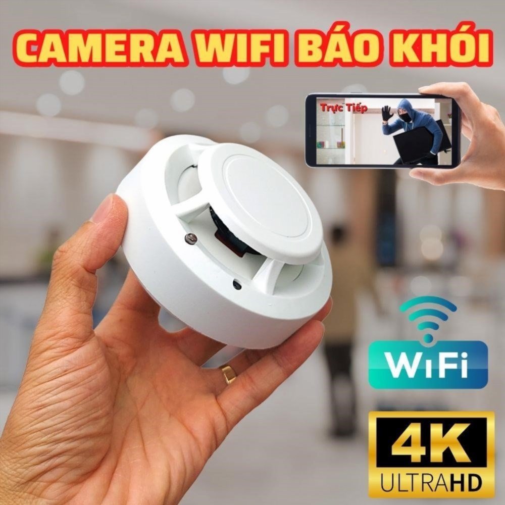 Quý bạn nên chọn CAMERA WIFI không dây báo khói xem từ xa qua điện thoại quay phim độ phân giải cao Full HD 4K vì lý do này.