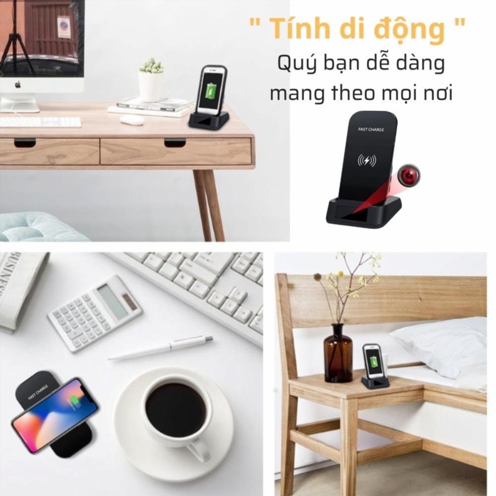 Đánh giá video thực tế về CAMERA WIFI không dây sạc qua đế