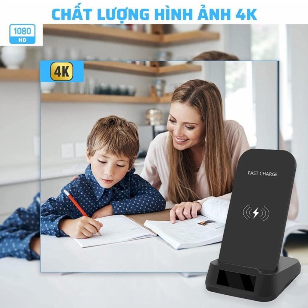Đánh giá video thực tế về CAMERA WIFI không dây sạc qua đế