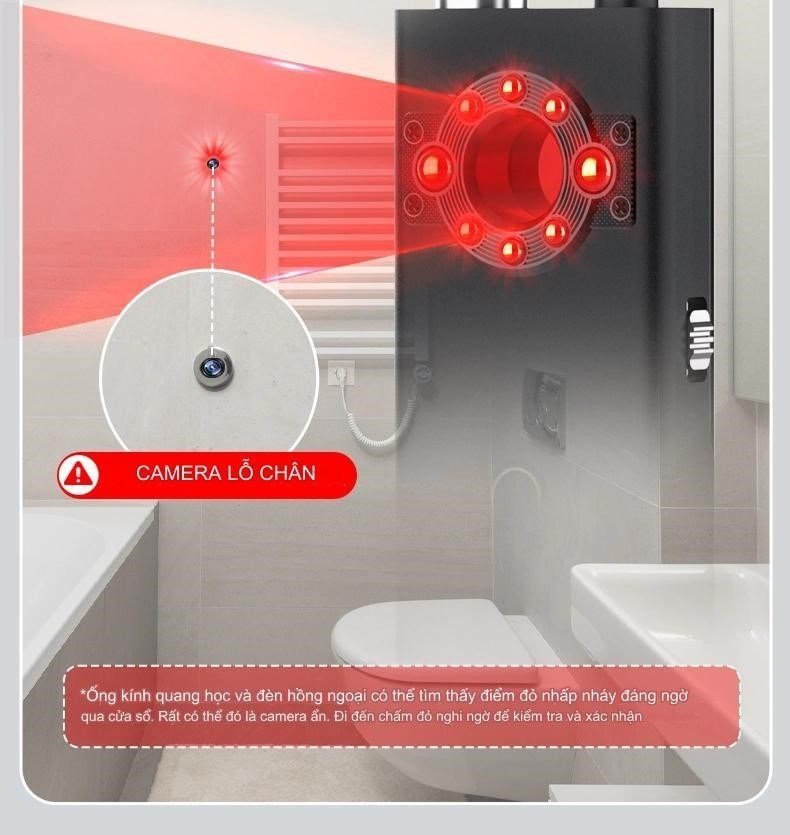 Máy quét tín hiệu K66: Có Khả năng Phát hiện CAMERA mini và thiết bị quan sát.