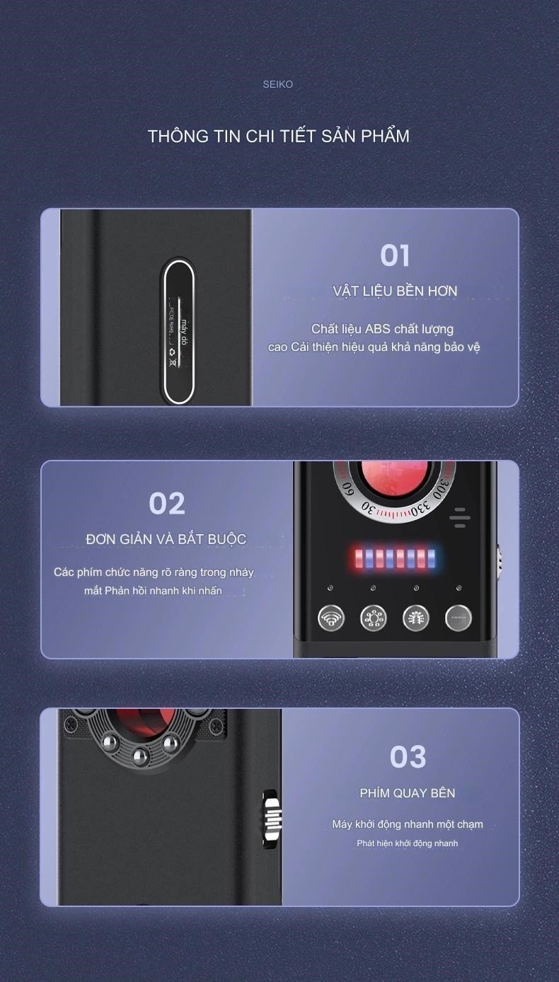 Máy quét tín hiệu K66: Có Khả năng Phát hiện CAMERA mini và thiết bị quan sát.