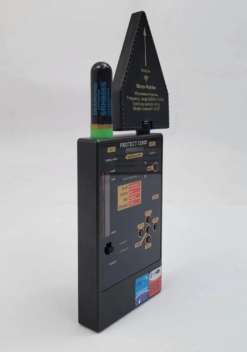 Thiết bị tìm dò quét 4G 1206S, ngăn cản định vị Giấu, theo dõi quay trộm, nghe trộm