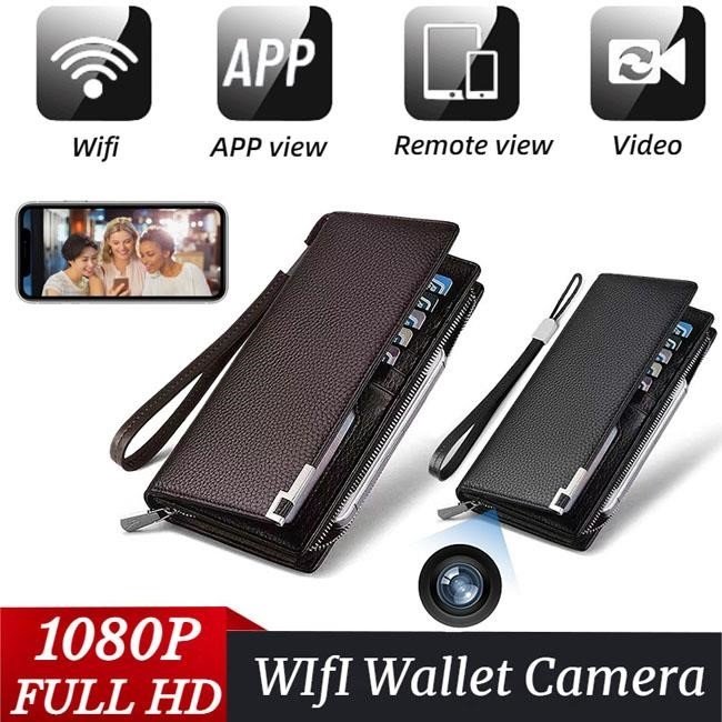 Ví da nam cầm tay CAMERA wifi wifi – Hình ảnh Full HD 4K sắc nét – Nhật Nam Digital