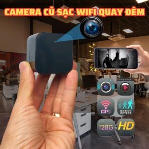 Camera WiFi Quan Sát An Ninh Tích Hợp cốc sạc H9pro hồng ngoại xem từ xa