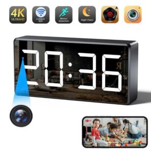 Camera WiFi Quan Sát An Ninh Tích Hợp đồng hồ để bàn T21