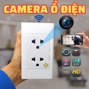 Camera WiFi Quan Sát An Ninh Tích Hợp ổ cắm điện 2 ổ 3 chấu