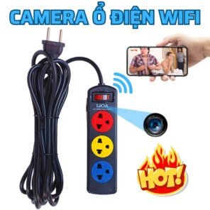Camera WiFi Quan Sát An Ninh Tích Hợp ổ cắm điện lioa 3 lỗ