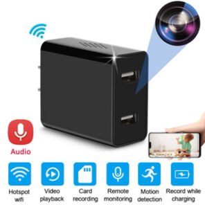 Camera WiFi Quan Sát An Ninh Tích Hợp Cốc Sạc Nhanh. 1080P Xem từ xa qua điện thoại