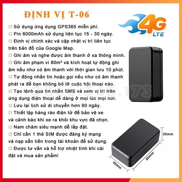 Thiết Bị Định Vị GPS 4G DW06 Pin 6000mAh – Chống Nước IP65 – Hình ảnh 5 Thiết Bị Định Vị GPS 4G DW06 Pin 6000mAh – Chống Nước IP65