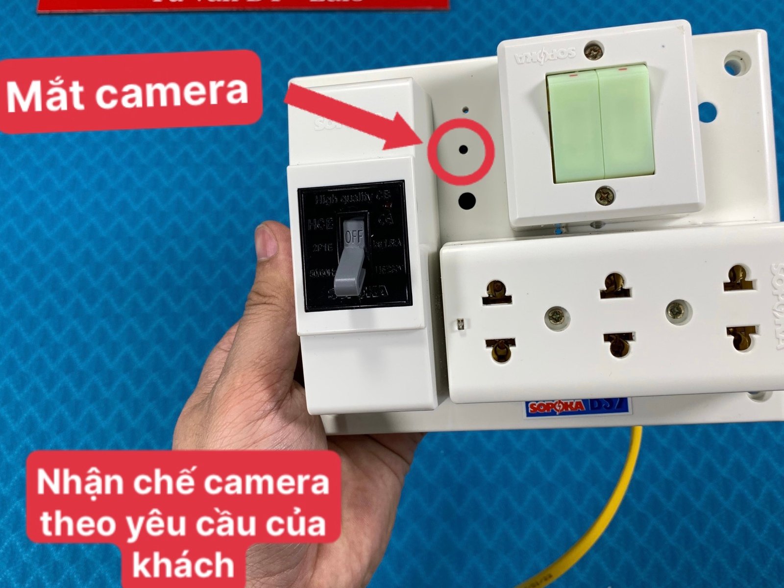 Camera WiFi Quan Sát An Ninh Tích Hợp Bảng Điện