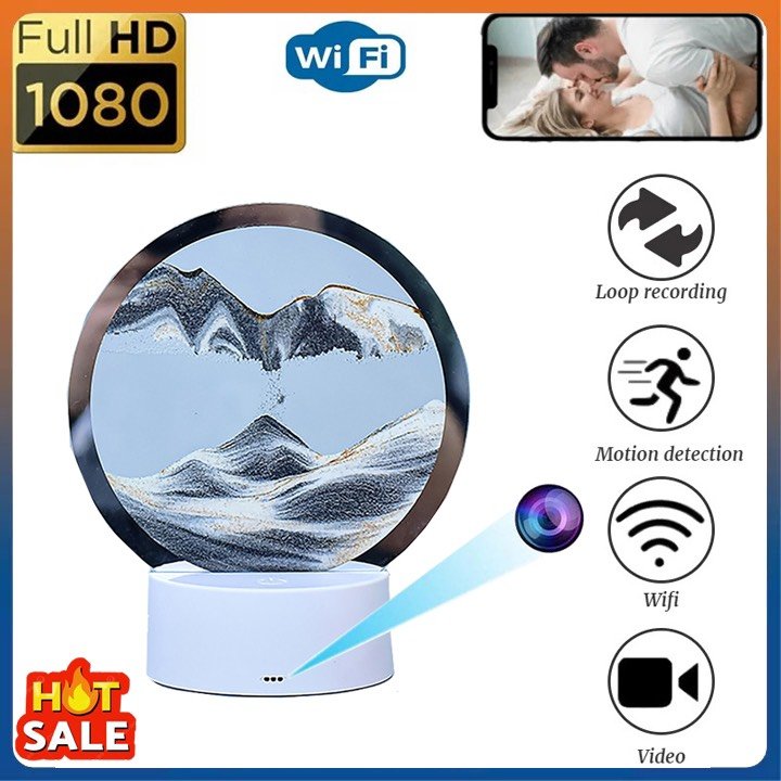 Camera WiFi Quan Sát An Ninh Tích Hợp đèn ngủ led 3D Cát chảy