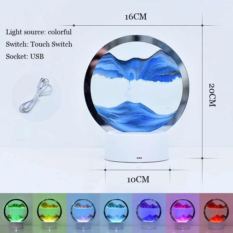 Camera WiFi Quan Sát An Ninh Tích Hợp đèn ngủ led 3D Cát chảy - Ảnh 3