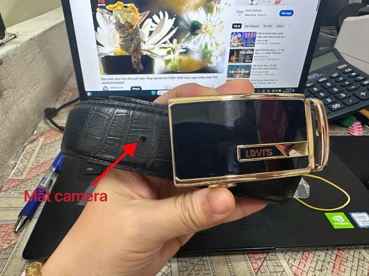 Camera WiFi Quan Sát An Ninh Tích Hợp Thắt Lưng Nam - Ảnh 3