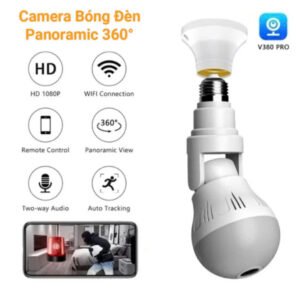Camera WiFi Quan Sát An Ninh Tích Hợp Bóng Đèn Thông Minh Panoramic 360