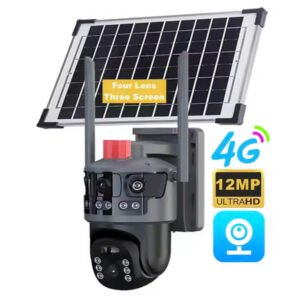 Camera 4G Năng Lượng Mặt Trời VCS11 4 Mắt PTZ 12MP