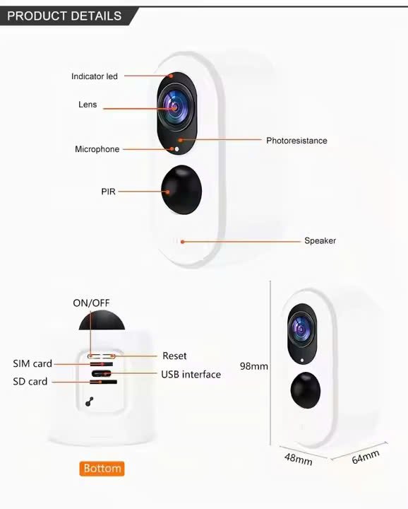 Camera 4G Ngoài Trời S15 Năng Lượng Mặt Trời 1080P - Ảnh 9