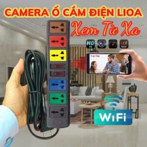 Camera WiFi Quan Sát An Ninh Tích Hợp ổ cắm điện lioa dài 6 lỗ