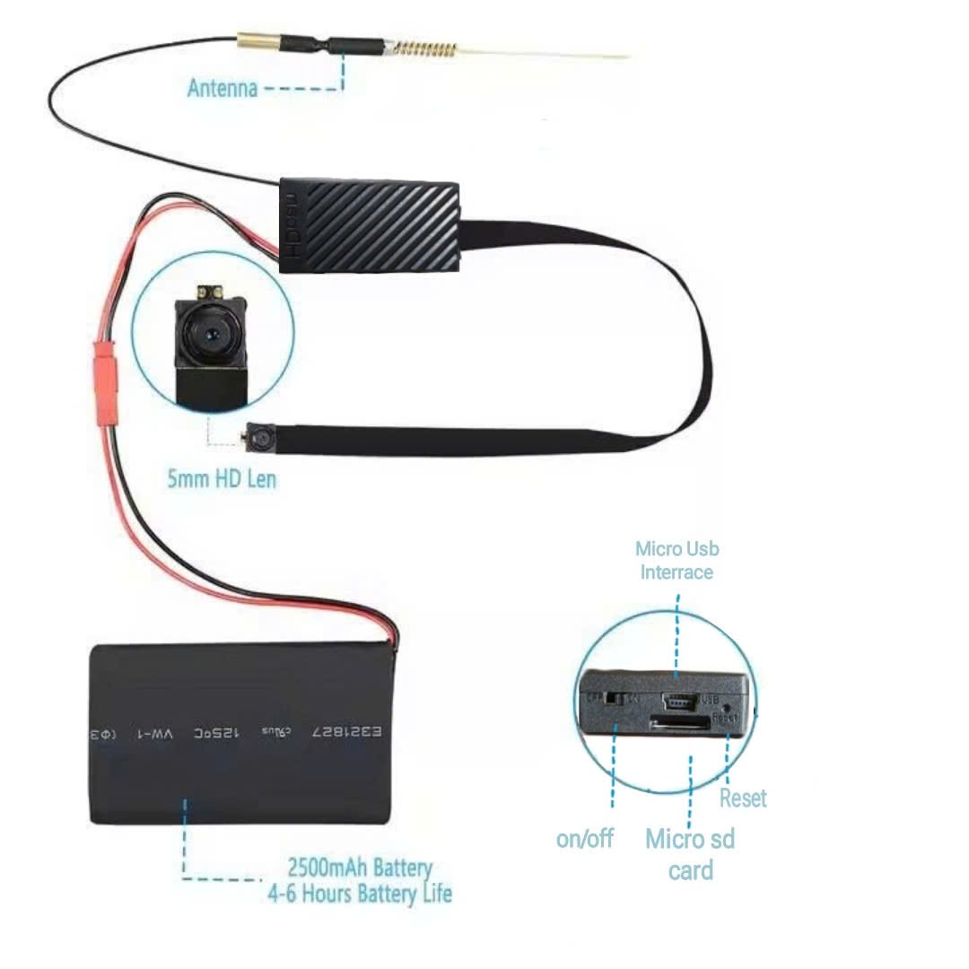 Camera WiFi Quan Sát An Ninh Tích Hợp siêu nhỏ Cúc Áo V10 - Chuẩn 1080P - Xem Từ Xa Qua Điện Thoại - Ảnh 4