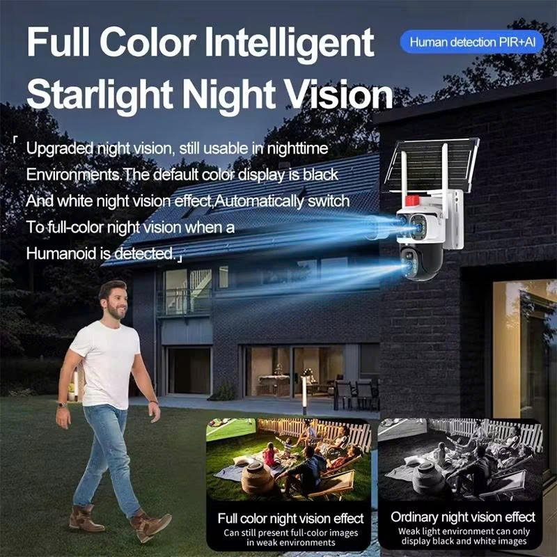 Camera 4G Năng Lượng Mặt Trời VCS14 3 Mắt PTZ 12MP - Ảnh 9