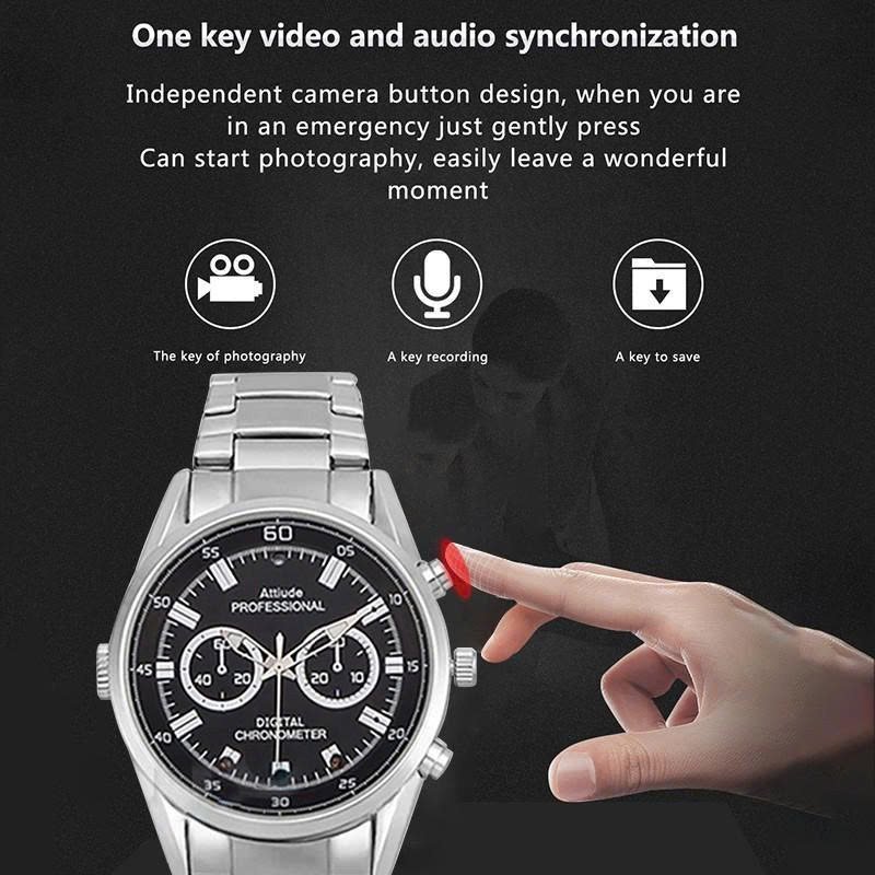 Đồng Hồ Đeo Tay Tích Hợp Camera S13 Dây Kim Loại Màu Bạc – Hình ảnh 5 Đồng Hồ Đeo Tay Tích Hợp Camera S13 Dây Kim Loại Màu Bạc