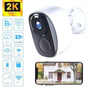 Camera 4G Ngoài Trời 2K Hai Mắt Xem Từ Xa