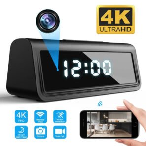 Camera WiFi Quan Sát An Ninh Tích Hợp đồng hồ để bàn T22