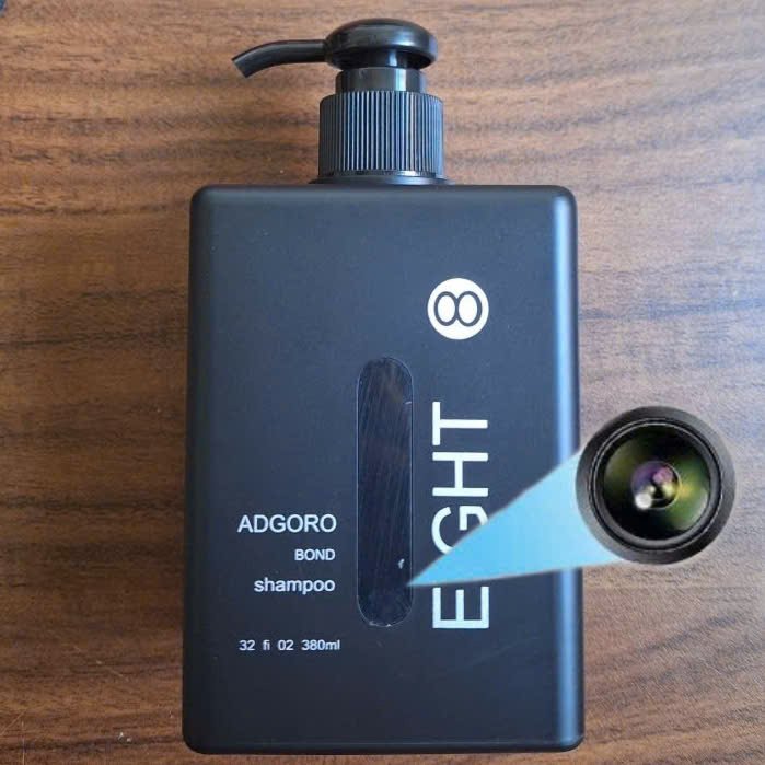 Camera WiFi Quan Sát An Ninh Tích Hợp Chai Dầu Gội EIGHT - Ảnh 2